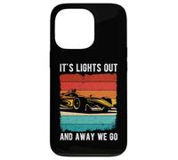 IT'S LIGHTS OUT AND AWAY WE GO Motorsport Racing Phrase Case for iPhone 13 Pro
