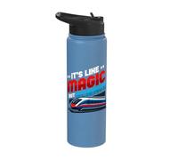 It's Like Magic But Science Physics Maglev Train Stainless Steel Insulated Water Bottle