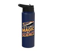 It's Like Magic But Science Physics Maglev Train Stainless Steel Insulated Water Bottle
