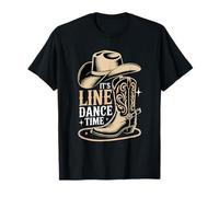 It's Line Dance Time Line Dancing Western Country T-Shirt