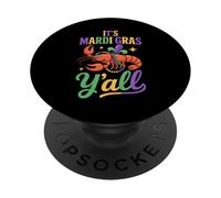 It's Mardi Gras Y'all Crawfish Beads PopSockets Adhesive PopGrip
