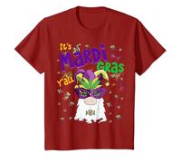 It's Mardi Gras Y'All Funny Gnome & Coffee Lover Mardi Gras T-Shirt