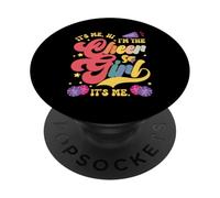 It's Me Hi I'm The Cheer Girl It's Me Funny Cheerleading PopSockets Adhesive PopGrip