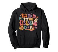 It's Me Hi I'm The Librarian Library Book Lover Reading Read Pullover Hoodie