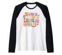 It's Me Hi I'm The Librarian Library Book Lover Reading Read Raglan Baseball Tee