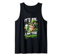 It's Me I Am The Shenanigans Cat St Patricks Day Green Beer Tank Top