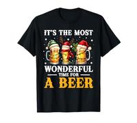 It's Most Wonderful Time for A Beer Drinking Merry Christmas T-Shirt