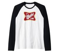 It's Mullet Time Business in The Front Party in The Back Raglan Baseball Tee