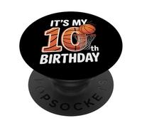 It's My 10th Birthday Basketball Champion Boys PopSockets Adhesive PopGrip