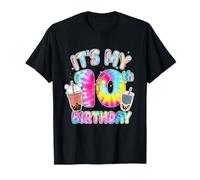 It's My 10th Birthday Bubble Boba Tea Party 10 Year Old Girl T-Shirt