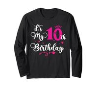 It's My 10th Birthday Ten Years Old Girl Long Sleeve T-Shirt