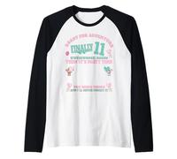It's My 11th Birthday girl Sign My Shirt Bday Raglan Baseball Tee
