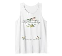 It's My 11th Birthday girl Sign My Shirt Bday Tank Top