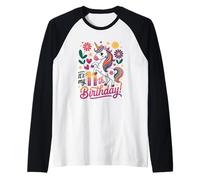 It's My 11th Birthday Unicorn Raglan Baseball Tee