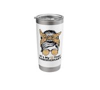 It's My 12 Year Soberversary Messy Bun Sober Sobriety Stainless Steel Insulated Tumbler
