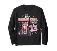 It's My 13th Birthday 13 Year Old Kawaii Anime Gifts Girls Long Sleeve T-Shirt