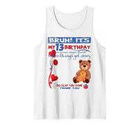 It's my 13th birthday boy Sign My Shirt Bday Tank Top