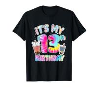 It's My 13th Birthday Bubble Boba Tea Party 13 Year Old Girl T-Shirt