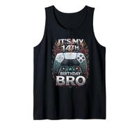 It's My 14th Birthday 14 Years Old Gaming Gamer Videogames Tank Top