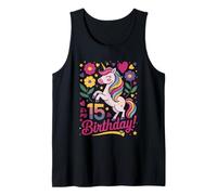 It's My 15th Birthday Unicorn Tank Top