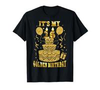 It's My 16 Golden Birthday Happy 16 Years Old Teen Boy Girl T-Shirt