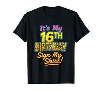 It's My 16th Birthday - Funny Leopard Party T-Shirt