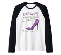 It's My 16th Birthday girl Sign My Shirt Bday Raglan Baseball Tee