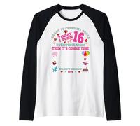 It's My 16th Birthday girl Sign My Shirt Bday Raglan Baseball Tee