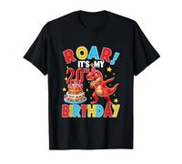 It's My 20th Birthday Dabbing T-Rex Colorful Costume Kids T-Shirt