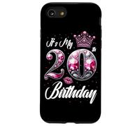 It's My 20th Birthday Party Quote Boys Girls Bday Party Case for iPhone SE (2020) / 7/8