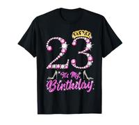 It's My 23rd Birthday Queen Tiara Shoes 23 Yrs Old Bday Gift T-Shirt
