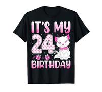 It's My 24th Birthday Cute Cat Kitten 24 Years Old T-Shirt