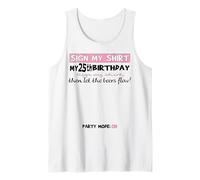 It's My 25th Birthday Women and Girl Sign My Shirt Bday Tank Top