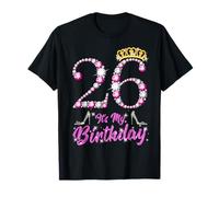 It's My 26th Birthday Queen Tiara Shoes 26 Yrs Old Bday Gift T-Shirt
