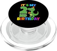 It's My 2nd Birthday Dinosaur T-Rex 2 Year Old Boy Funny PopSockets PopGrip for MagSafe
