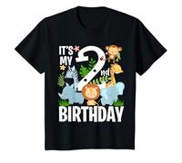 It's My 2nd Birthday Jungle Zoo Theme Safari Jungle Animals T-Shirt