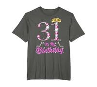 It's My 31st Birthday Queen Tiara Shoes 31 Yrs Old Bday Gift T-Shirt