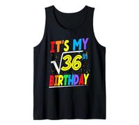 It's My 36 th Birthday Mathematics Math Lover 6th Birthday Tank Top