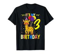 Its My 3rd Birthday Giraffe African Animal T-Shirt