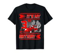 It's My 3rd Birthday Race Car Party Outfit 3 Year Old Boys T-Shirt