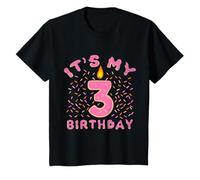 It's My 3rd Birthday Shirt Girls 3 Years Old Donut Lover T-Shirt