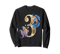 It's My 3th Birthday Party Ocean 3 Years Old Sea Fish B-Day Sweatshirt
