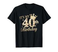 It's My 40th Birthday Crown Glamour T-Shirt