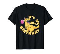 It's My 40th Birthday Dinosaur Funny 40 Years Old Value Graphic T-Shirt