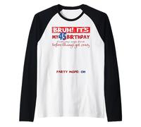 It's My 45th Birthday Men boy Sign My Shirt Bday Raglan Baseball Tee