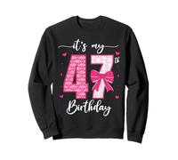 It's My 47th Birthday Funny Girls 47 Year Old Bday Party Bow Sweatshirt