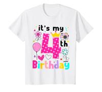 It's My 4th Birthday Girl is Now 4 Year Old Fourth Birthday T-Shirt