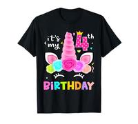 It's My 4th Birthday Girl is Now 4 Year Old Fourth Birthday T-Shirt