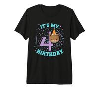 It's My 4th Birthday Teddy Bear Child Girl Premium T-Shirt
