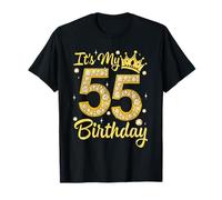 It's My 55th Birthday Gifts Women Queen Diamond Crown T-Shirt